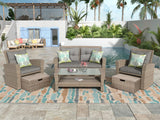 Set Of 4 Piece Outdoor Patio Furniture