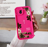 Gentle-style Retro Dried Flower Phone Case Airbag Drop-Proof Phone Protector