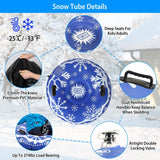 47-Inch Inflatable Snow Tube