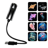 Portable USB Starry Sky Projection Night Light With Interchangeable Slides
