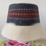 Colorful Wool Felt Sauna Cap