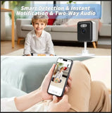 3MP Smart Home Security Camera – Night Vision, Two-Way Audio, Motion Detection, Alexa Compatible