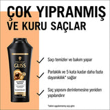 Gliss Ultimate Repair Shampoo: Rebuild & Revitalize Severely Damaged Dry Hair with Keratin & Black Pearl - Strength, Shine & Restructuring