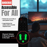 Anderic Substitute for xfinity RC2392101/03B Cable Remote Control [RRH100]
