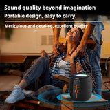 KP-539 Best-Selling Portable Outdoor Bluetooth Speaker Dual-Magnet Heavy Bass RGB Ambient Lighting TF Card Support Waterproof Subwoofer With Handle In Stock