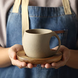 Elegant Ceramic Mug & Saucer Set | 7oz Modern Eco Drinkware