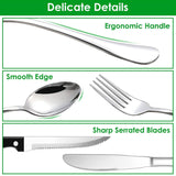 48-Piece: Stainless Steel Silverware Cutlery Set