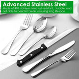 48-Piece: Stainless Steel Silverware Cutlery Set