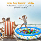48 x 10 Inflatable Swimming Pool with 3 Velvets Water Drain Plug
