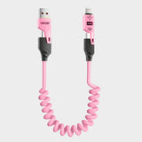 KP-314 3-in-1 4-in-1 65W Retractable Charging Cable Fast Charging For Appl Huawe Cross-Border Product