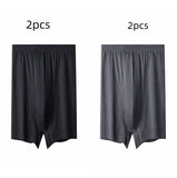 Men's High-waisted Pure Cotton Plus Size Loose Deep-crotch Cotton Breathable Boxer Shorts