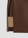 Womens Solid-Color Faux Leather Mini Skirt With Metal Buttons