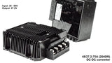 DC-DC Converters: step up/down transformers for 12V, 24V & 48V