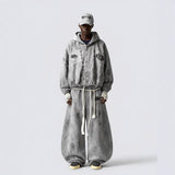 Mottled, Distressed Casual All-match Sweatpants