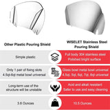 Stainless Steel Pouring Trough Material-discharging Accessories Kitchen Helper Pouring Guard