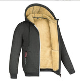 Lamb Fleece Thickened Sports Casual Thickened Hooded Jacket