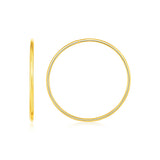Endless Hoop Style Earrings in 14K Yellow Gold