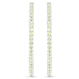 3.50 Carat Genuine Peridot .925 Sterling Silver Earrings