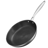 Cross-border 304 Stainless Steel Egg Fryer Stir-Fry Wok Pancake-Specific Non-Stick Pan