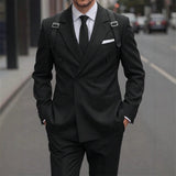 Mens Light-business Single-breasted Suit Jacket