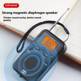 Portable Pocket FMAM Clock Control Stereo Radio