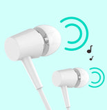Round-hole Digital Version Wired In-ear Headphones