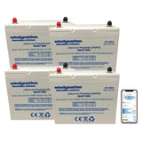 Lithium LIFePO4 100ah 12 Volt BattaMax 4000 Cycle Battery for Off-Grid Applications with Battery Management System (BMS) - RV, Cabin, Marine, Backup Storage Power