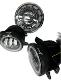 SPDZ1 Oculus 7” RGB LED Headlights with LED RGB Fog Light Kit – App Controlled Multi-Mode Halo