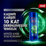 Clear Men: Advanced Anti-Dandruff Shampoo for Men - Cedarwood Eucalyptus - Itchy & Oily Scalp Relief - 48H Freshness