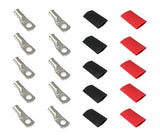 4 Gauge Cable Lugs with Heat Shrink Tubing Kit