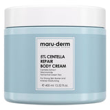 Maruderm Centella Body Moisturizer Cream for Sensitive Skin - 13.53 fl oz, Natural Ingredients, Soothing & Hydrating