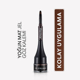 Flormar Gel Eyeliner - High Pigment, Long Lasting, Matte Finish Eye Makeup for Dramatic Look