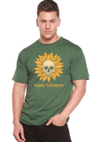Happy Halloween Day Men's Bamboo Viscose/Organic Cotton Short Sleeve Graphic T-Shirt