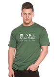 Be Nice Men's Bamboo Viscose/Organic Cotton Short Sleeve Graphic T-Shirt