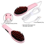 Detangling Hair Straightener Brush - Assorted Colors