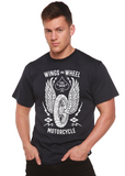 Wings And Wheel Spun Bamboo® Men's Bamboo Viscose/Organic Cotton Short Sleeve Graphic T-Shirt