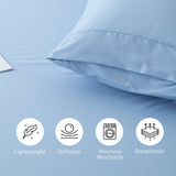 Kasentex Lightweight Sheet Set Twin/Full/Queen/King - Breathable Deep Pocket Bed Sheets with Pillowcases