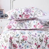 Kasentex Reversible Lightweight Floral Quilt Set - Soft All Season Bedspread Coverlet