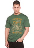 Custom Wild Men's Bamboo Viscose/Organic Cotton Short Sleeve Graphic T-Shirt