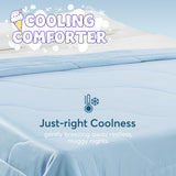 Kasentex Cooling Breathable Blanket Twin/Queen/King - Silky Soft Lightweight Comforter for Hot Sleepers