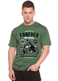 Forever Two Wheel Men's Bamboo Viscose/Organic Cotton Short Sleeve Graphic T-Shirt