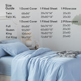 Kasentex Lightweight Duvet Cover Set - Breathable Bedding Set with Shams