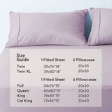Kasentex Lightweight Sheet Set Twin/Full/Queen/King - Breathable Deep Pocket Bed Sheets with Pillowcases