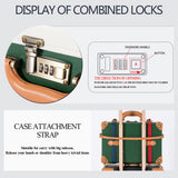SarahFace 2 Pieces Luggage Sets - Green/Pearl's
