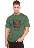 Born To Skate 1991 New York Men's Bamboo Viscose/Organic Cotton Short Sleeve Graphic T-Shirt