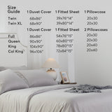 Kasentex Lightweight Duvet Cover Set - Breathable Bedding Set with Shams