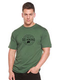 Go Hiking Men's Bamboo Viscose/Organic Cotton Short Sleeve Graphic T-Shirt