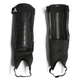 adidas Unisex-Adult Tiro Soft Ground Match Shin Guards Black/White/Iron Metallic Large