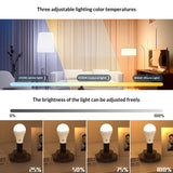 E27 Screw Base Tri-Color RGB Timer-Controlled Dimmable Bulb