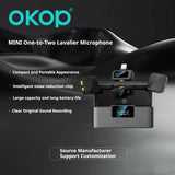 KP-M120 Best-Selling Wireless Lavalier Microphone New Model For Vlogs Livestreaming And Short-Video Recording Features Digital Display In Stock